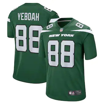mens nike kenny yeboah gotham green new york jets game play